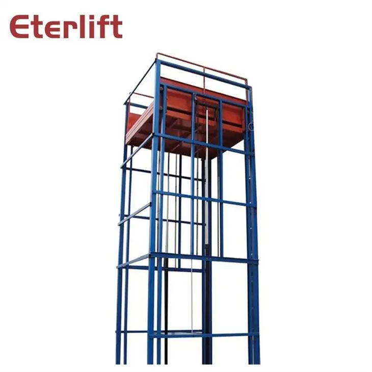 Chain Guide Rail Type Lifting Freight Elevator