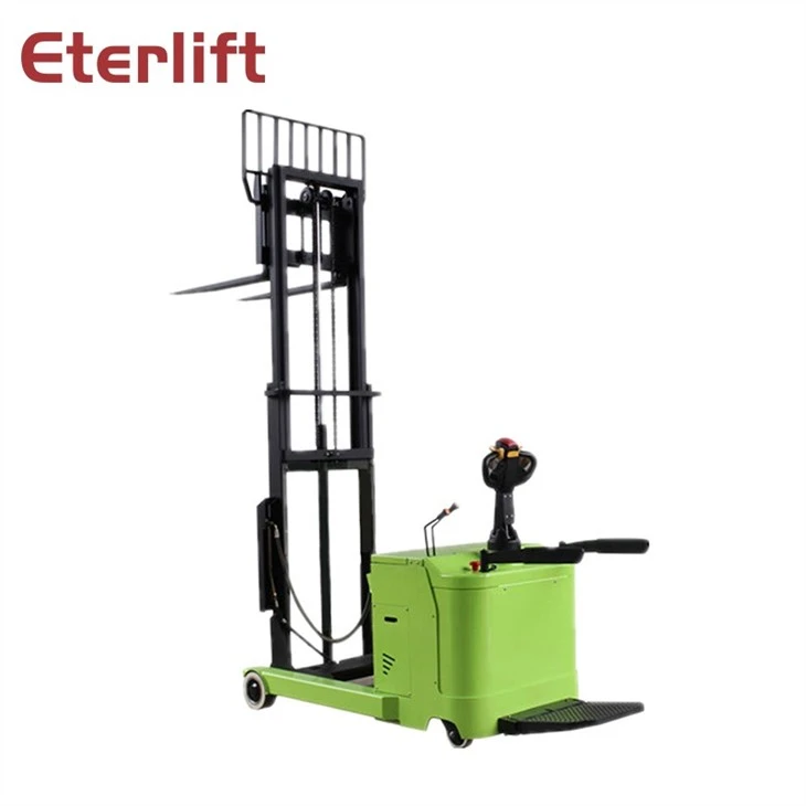 Electric Pedestrian Controlled Truck With Stand-on Platform