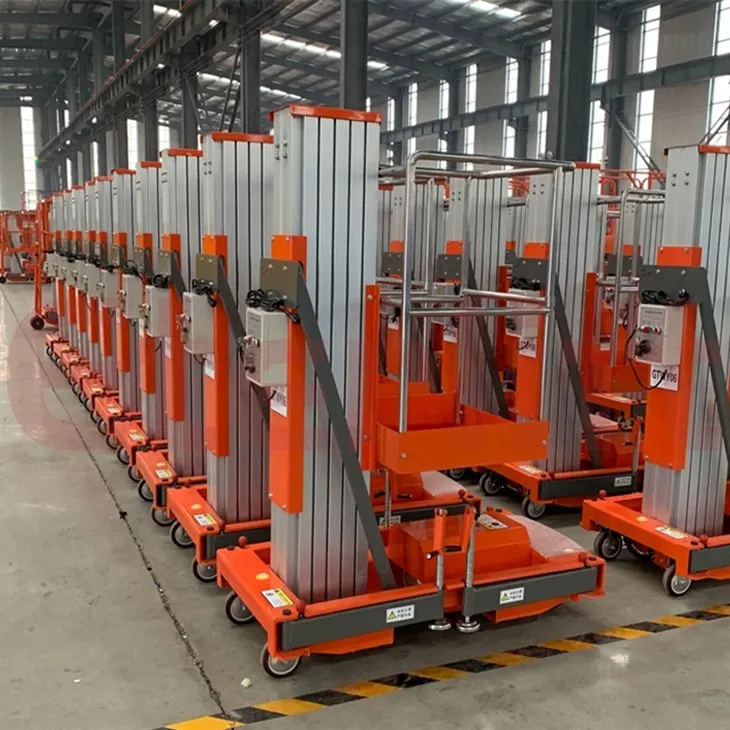 একক মাস্ট অ্যালুমিনিয়াম খাদ লিফট