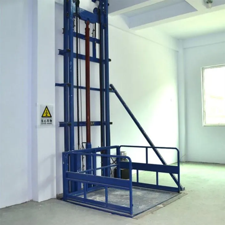 Wall-mounted freight elevator